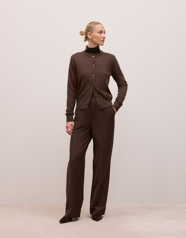 Trenery - Soft Rib Rollneck in Coffee Bean