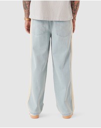 Zanerobe - Stitched Pintuck Denim Pant LT Blue