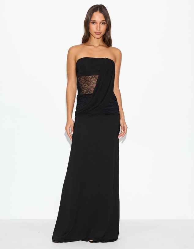 Dazie - Chiara Lace Strapless Maxi Dress