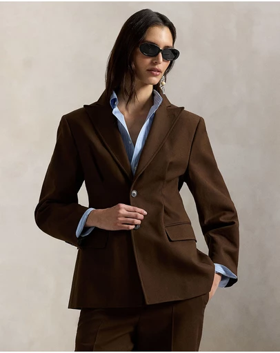 Polo Ralph Lauren - Single-Breasted Cotton-Wool Crepe Blazer