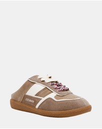 Steve Madden - Augustina Taupe/White Sneakers