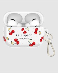 Kate Spade - Kate Spade Cherry Dot with Gold Clip for AirPod Pro 3