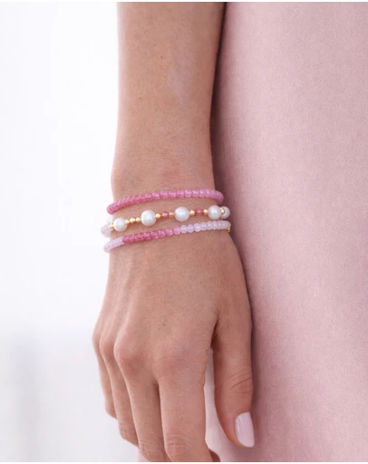 Miz Casa and Co - Crystal Beaded Bracelet Stack