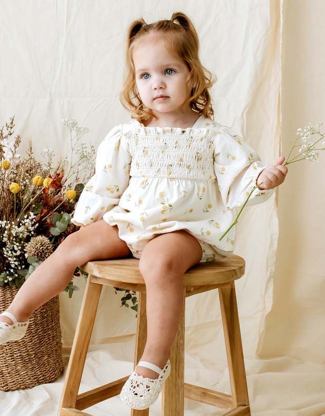 Designer Kidz - Golden Cherry Romper