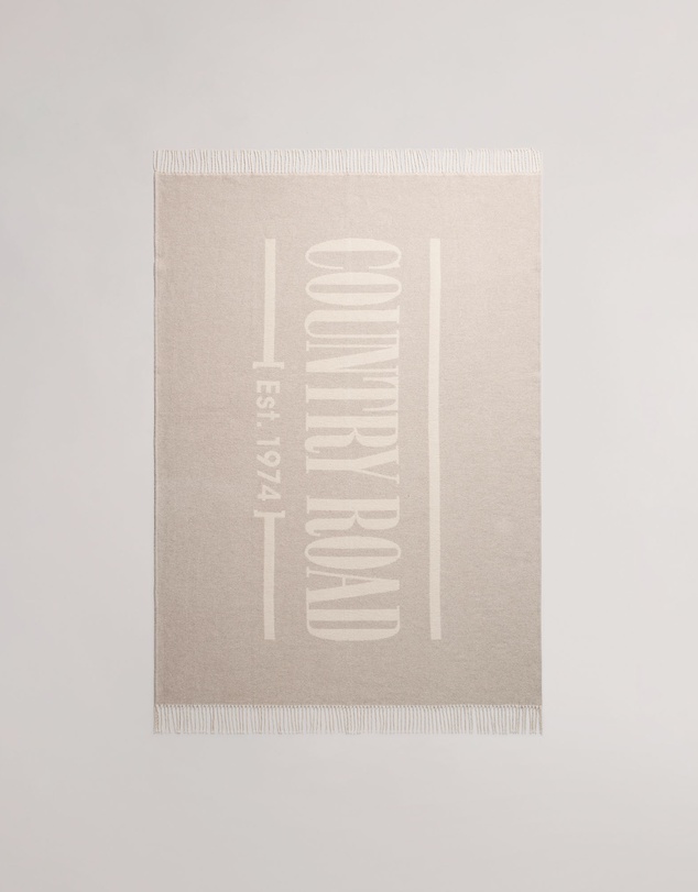 Country Road - Cr Cotton Blend Logo Throw