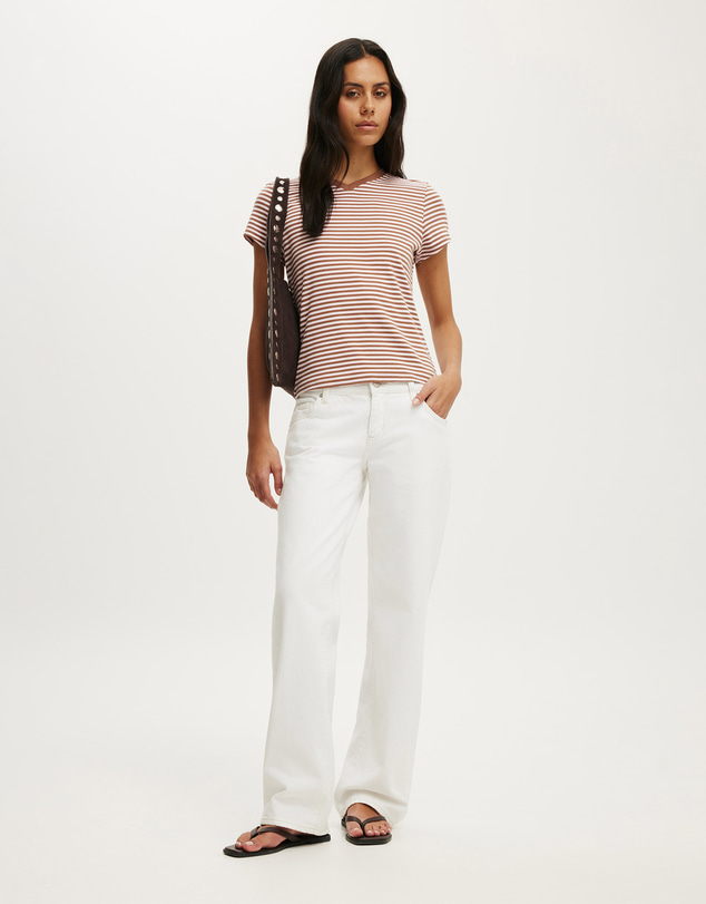 Cotton On - 90S Baby V Neck Tee