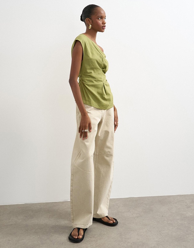 TOPSHOP - Casa Cinched Waist Top