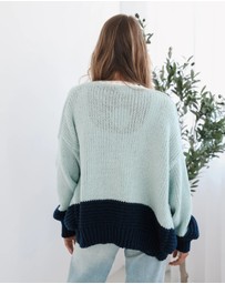 Esther & Co - Sheona Cardigan - Sage Multi