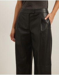 Atmos&Here - Elvi Wide Leg PU Pants