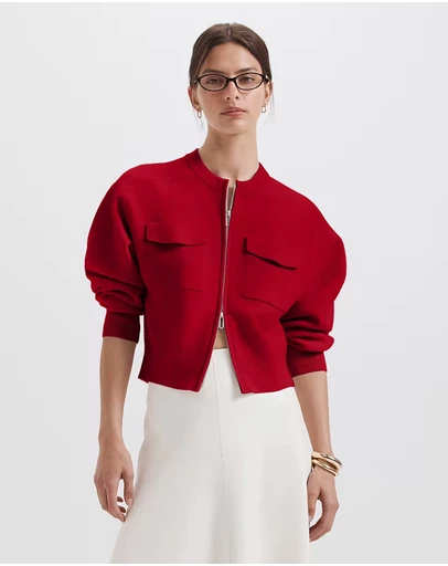 SABA - Amaya Boiled Wool Bomber