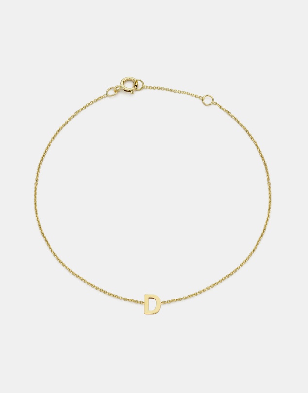 Zoe Olivia - 9K Gold Initial D Bracelet