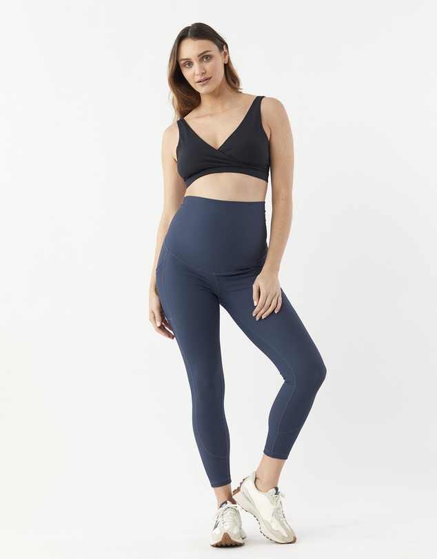 Soon Maternity - Active Overbelly Side Pocket 7/8 Leggings
