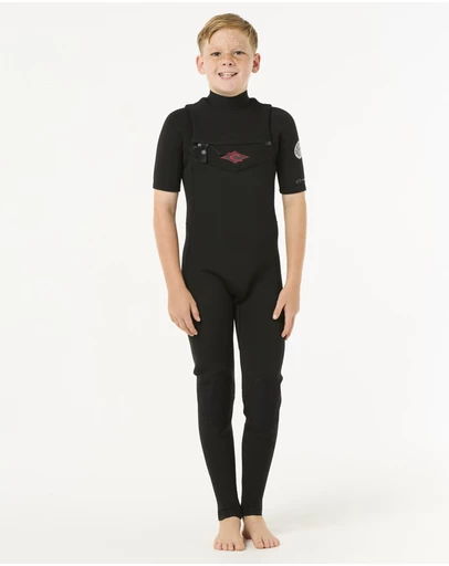 Rip Curl - Kids Dawn Patrol Short 2/2 Sleeve Chest Zip Wetsuit