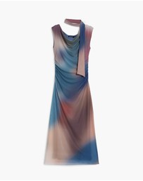 Desigual - Draped Dress with Irregular Neckline