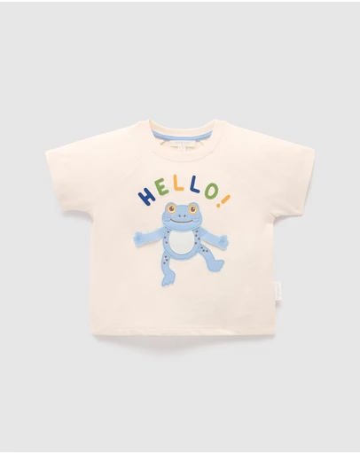 Purebaby - Hello Relaxed Tee-Kids-Babies