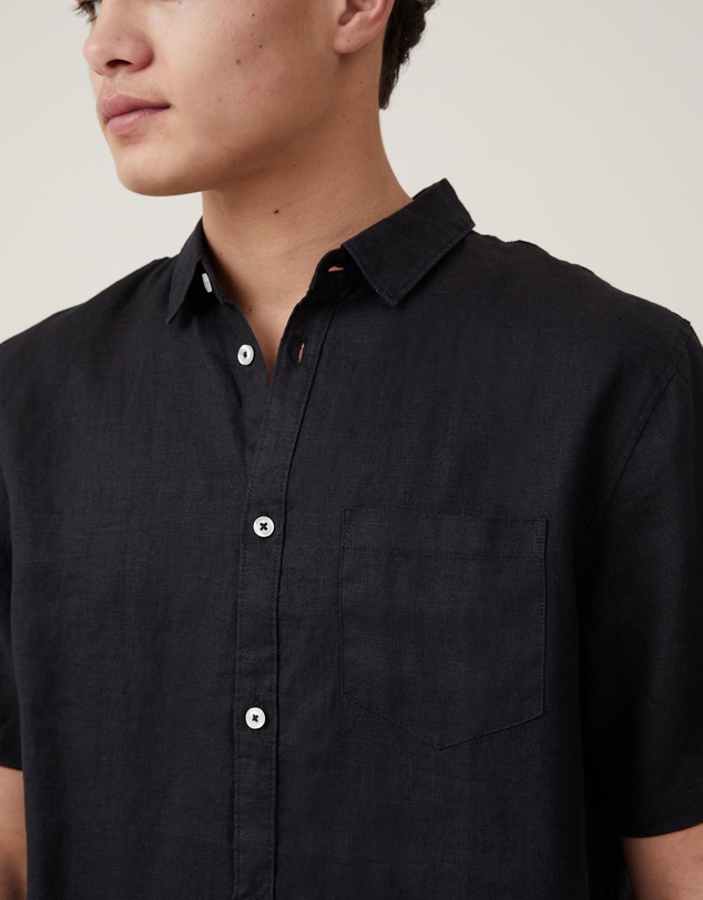 Cotton On - Linen Short Sleeve Shirt