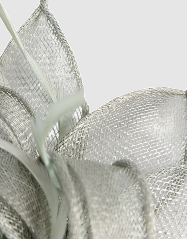 Max Alexander - Light Blue Sinamay Loops Fascinator