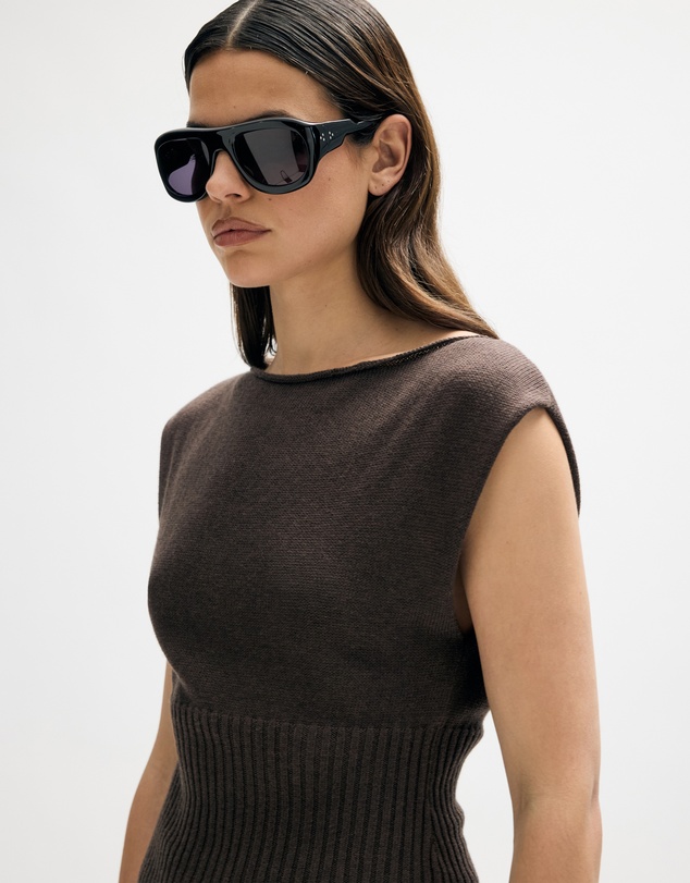 Minima Esenciales - Lilo Cotton Cashmere Blend Knit Top