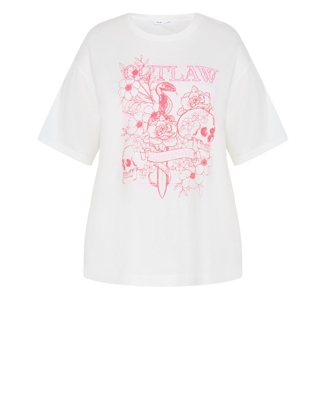 City Chic - Oversized Outlaw Tee