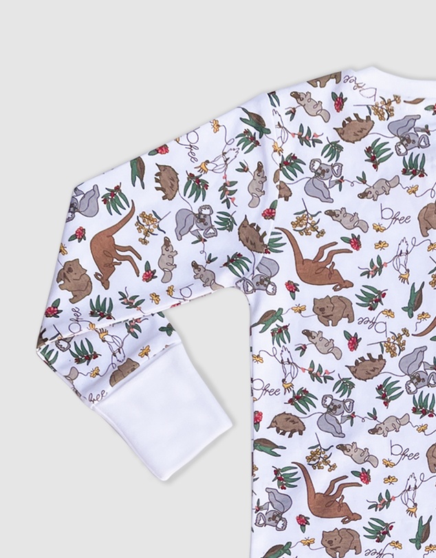B Free Intimate Apparel - 100% Organic 2-Way Zip Sleepsuit - Baby & Toddler