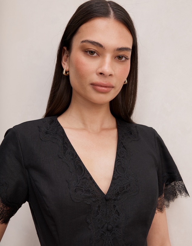 Forever New - Ingrid Lace Trim Blouse