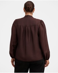 Forever New Curve - Amelia Curve Printed Button Down Blouse