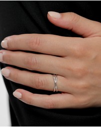 Elli Jewelry - Ring Wrap Trio Basic 925 Sterling Silver