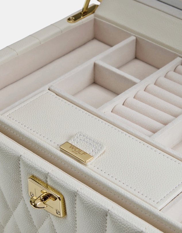 Wolf - WOLF Lauren Medium jewellery Box Ivory