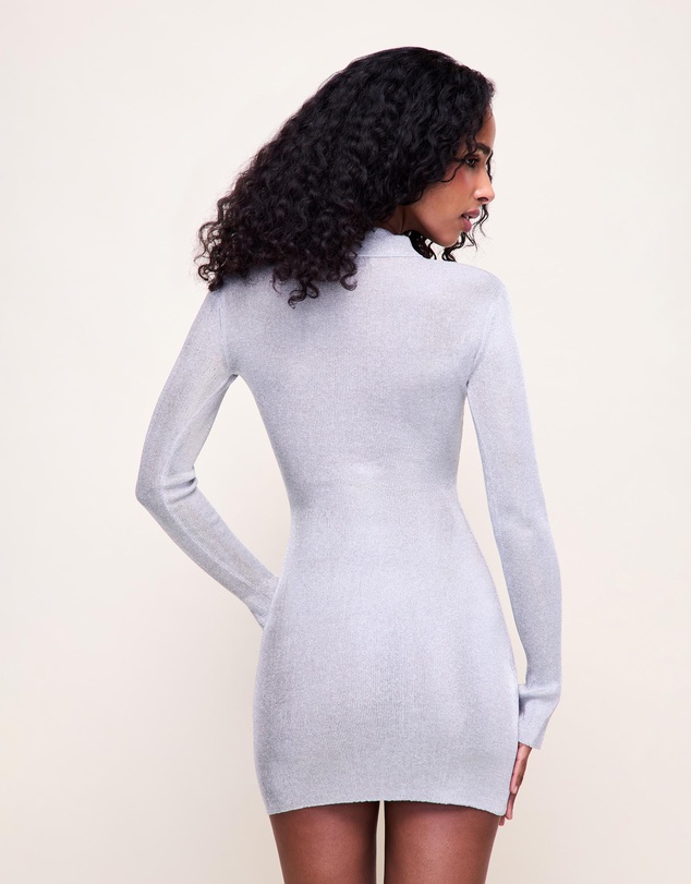 Guizio - Long Sleeve Polo Mini Dress