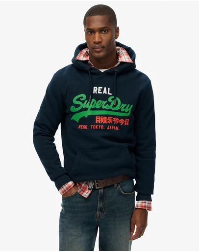Superdry - Vintage Logo Tri Slim Fit Hoodie