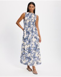 & Other Stories - Smocked Flared Midi Dress