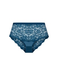 City Chic - Plus size Lara Hi Brief - poseidon