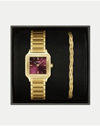 Cluse - Gracieuse Petite Gold Watch & Bracelet Gift Set