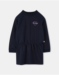 Billieblush - Logo Heart Long Sleeve Dress - Kids-Teens