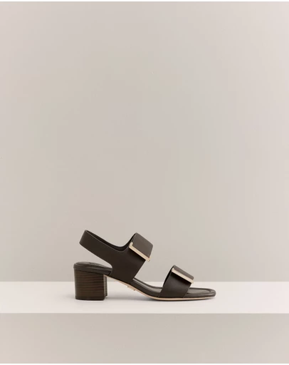 Trenery - Alune Heeled Sandal in Chocolate