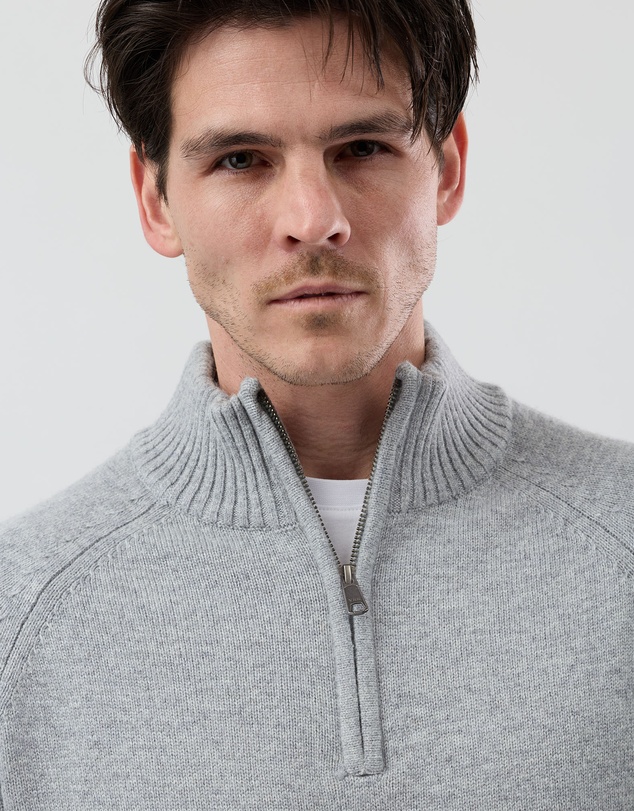 Wayver - Half Zip Wool Blend Knit