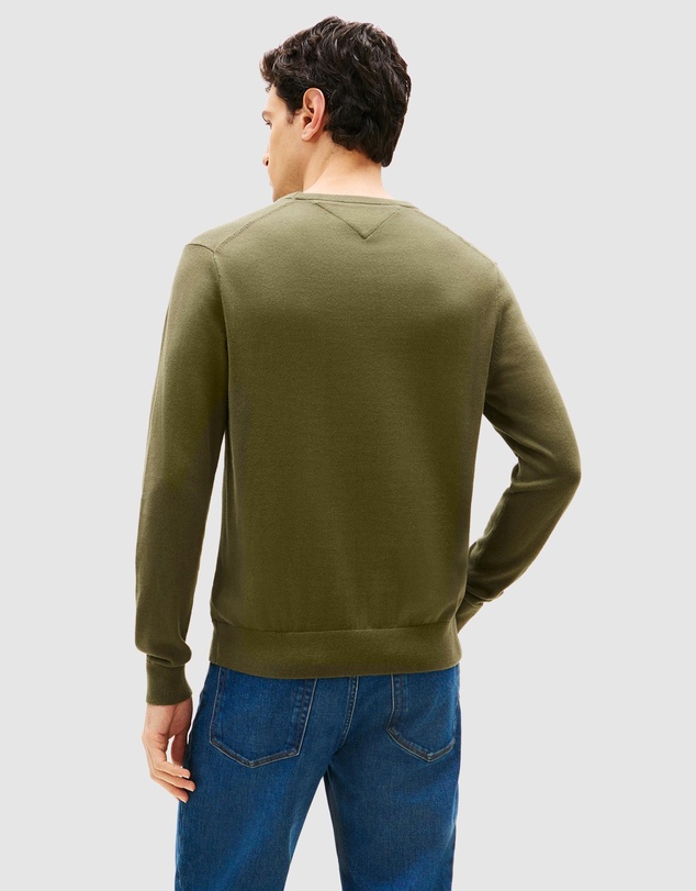 Tommy Hilfiger - Flag Embroidery Crew Neck Jumper