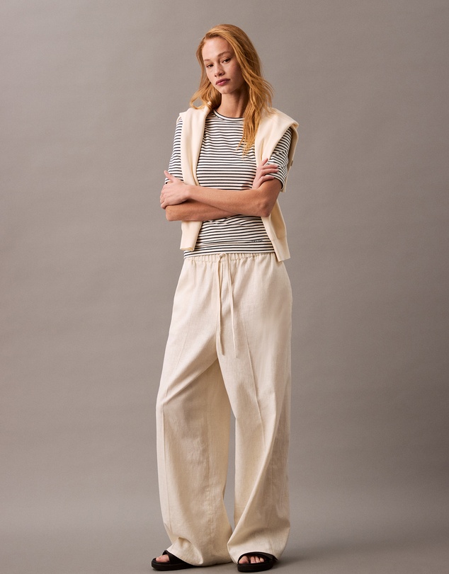 Calvin Klein - Relaxed Linen Cotton Pants