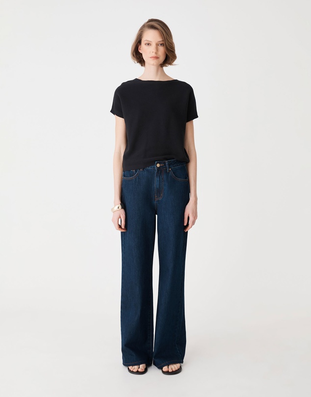 Forcast - Brandy Relaxed Cotton Knit Top