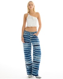 THE TALES - The Tales Reworked Panelled Denim Jeans