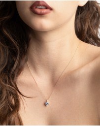 Lovisa - Gold Plated Sterling Silver Cubic Zirconia Heart Necklace
