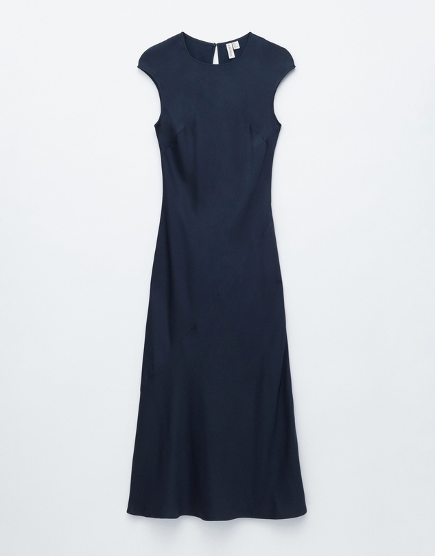 & Other Stories - Fitted Satin Maxi Dress