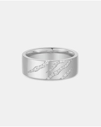 Ania Haie - Ania Haie Silver Tiger Stripe Band