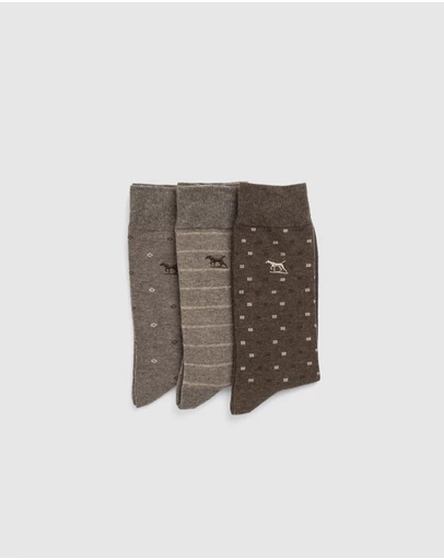 Rodd & Gunn - Seacliff Multi Sock 3 Pack