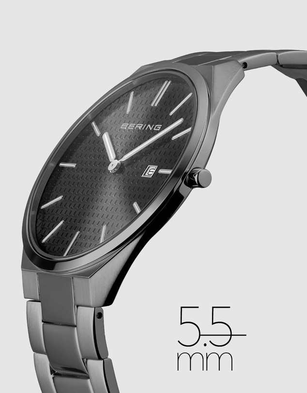Bering - Bering Ultra Slim 40mm Grey Watch