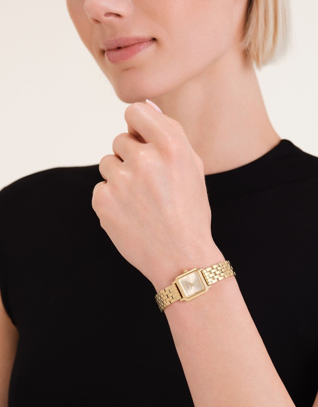Rosefield - The Boxelle Champagne Gold-Tone Bracelet Watch