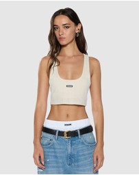 Ksubi - Sott Origin Crop Tank Cream