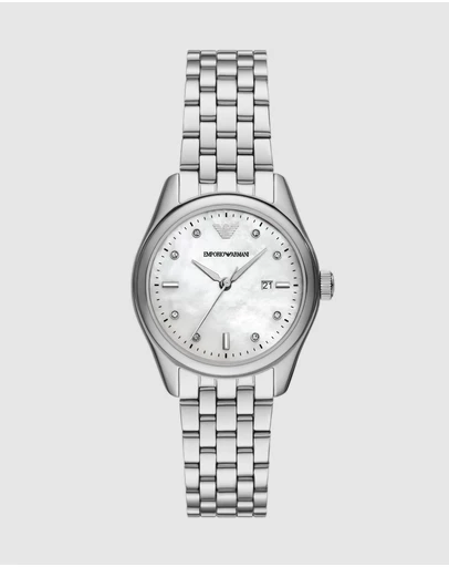 Emporio Armani - Silver Tone Analogue Watch