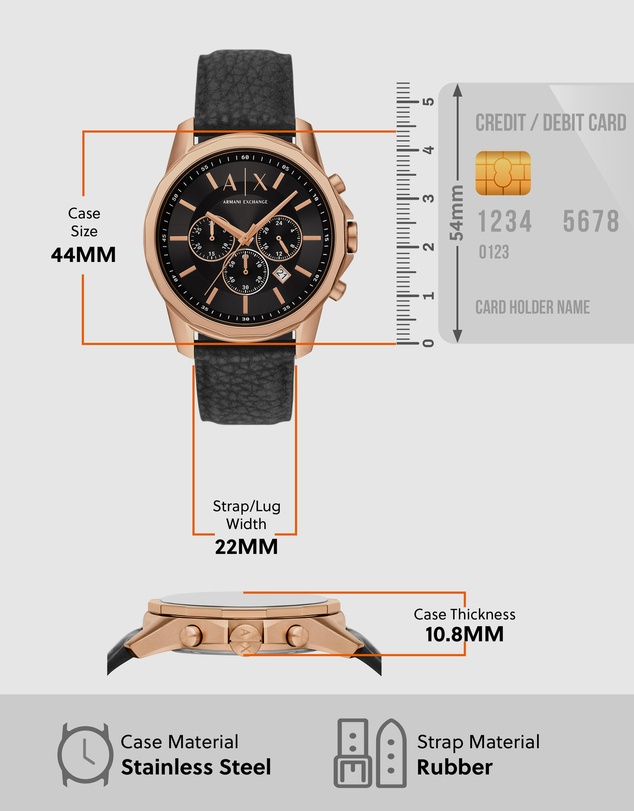 Armani Exchange - Black Chronograph Watch