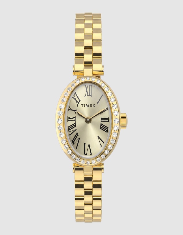 TIMEX - Cavatina® 19mm Crystal Dial Stainless Steel Bracelet Watch